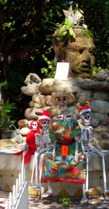 A "Day of the Dead" altar located near the Rio Cuale in Puerto Vallarta, Mexico.